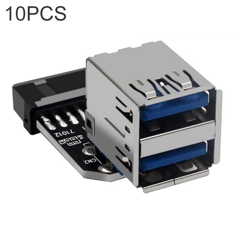 Convertitore adattatore da 10 pin a doppio USB 3.0 da 10 PC, PH21, PH22, PH22C Convertitore adattatore da 10 pin a doppio USB 3.0 da 10 PC, PH21, PH22, PH22C